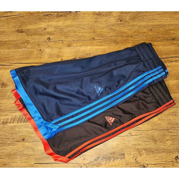 adidas basketball lined elastic pull on shorts size 18/20 boys 2 pair - Picture 7 of 7